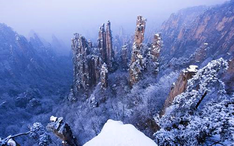 Winter Snow of Tianzi Mt