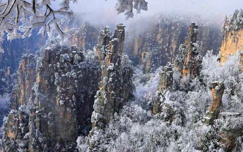 Winter Snow of Tianzi Mt