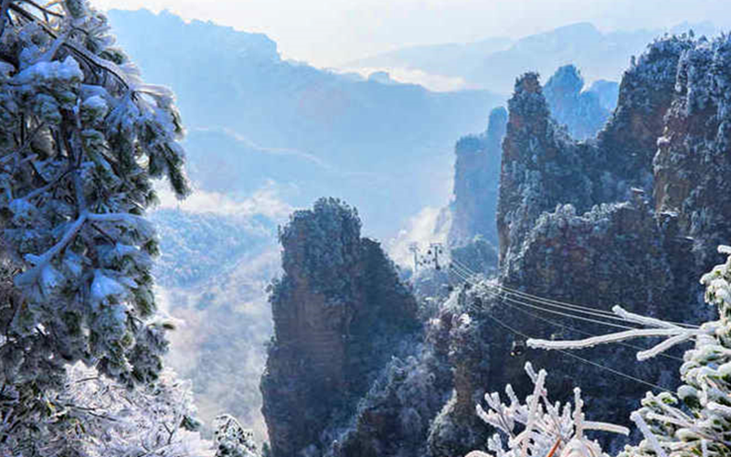 Winter Snow of Tianzi Mt