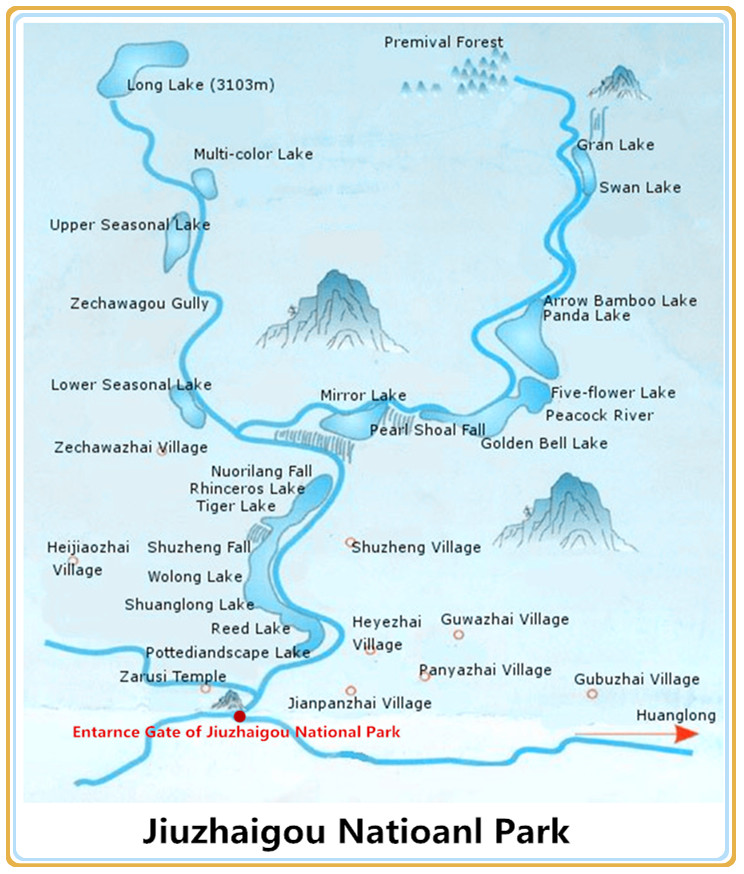 Jiuzhaigou Maps