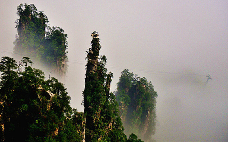 Moonlight at Tianzi Mountain