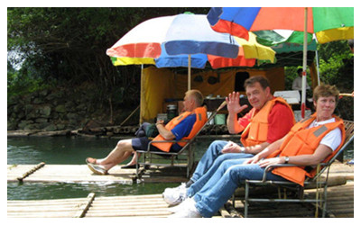 Bamboo Rafting on Yulong River