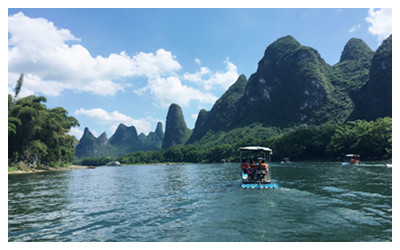 Yangdi section of Li River bamboo raft